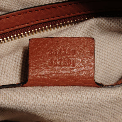 Gucci Pebbled Calfskin Medium Soho Shoulder Bag Moka 7 of 9