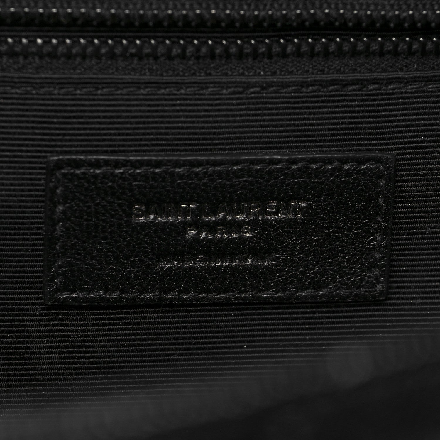 Saint Laurent Grain De Poudre Textured Mixed Matelasse Triquilt Medium Monogram Satchel Black 6 of 10