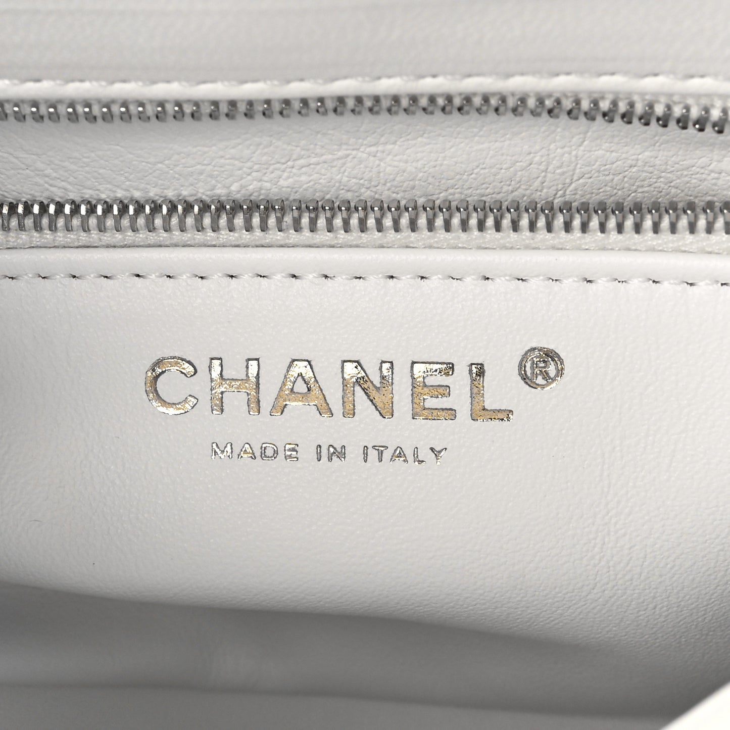 Lambskin Crystal Quilted Mini Trendy CC Dual Handle Flap Bag White