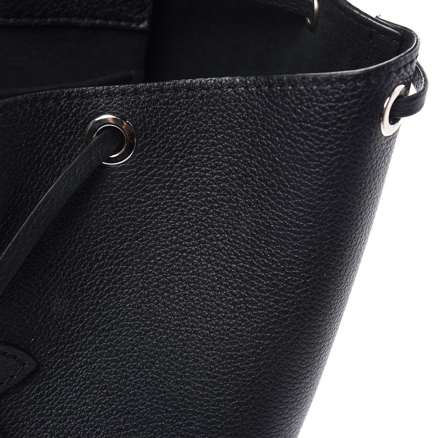 Calfskin Lockme Backpack Black