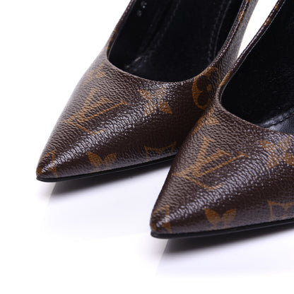Louis Vuitton Monogram Cherie Pumps 36.5 Black 6 of 13