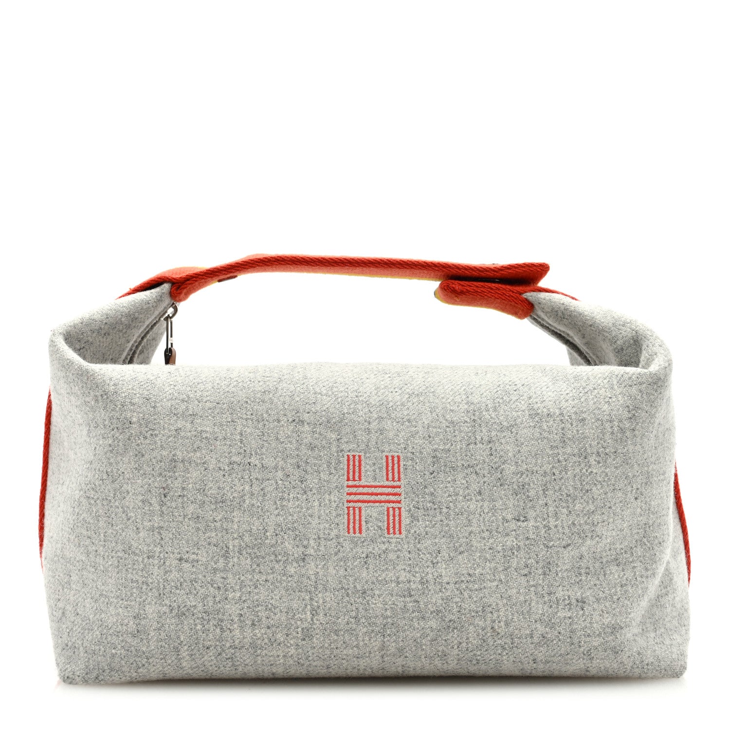 Hermes Canvas Large Bride-A-Brac Pouch Gris Flanelle 1 of 6