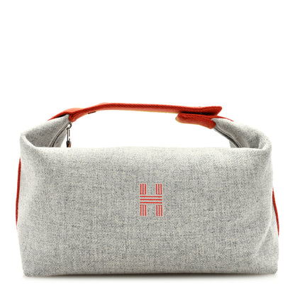 Hermes Canvas Large Bride-A-Brac Pouch Gris Flanelle 1 of 6