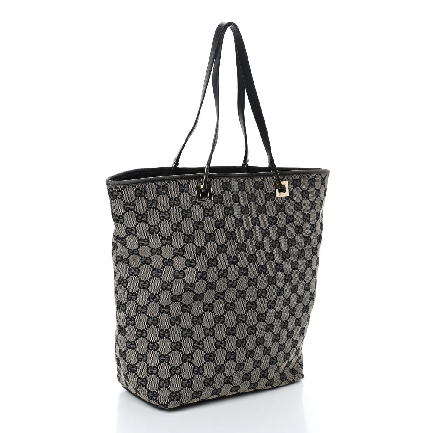 Monogram Large Bucket Tote Black