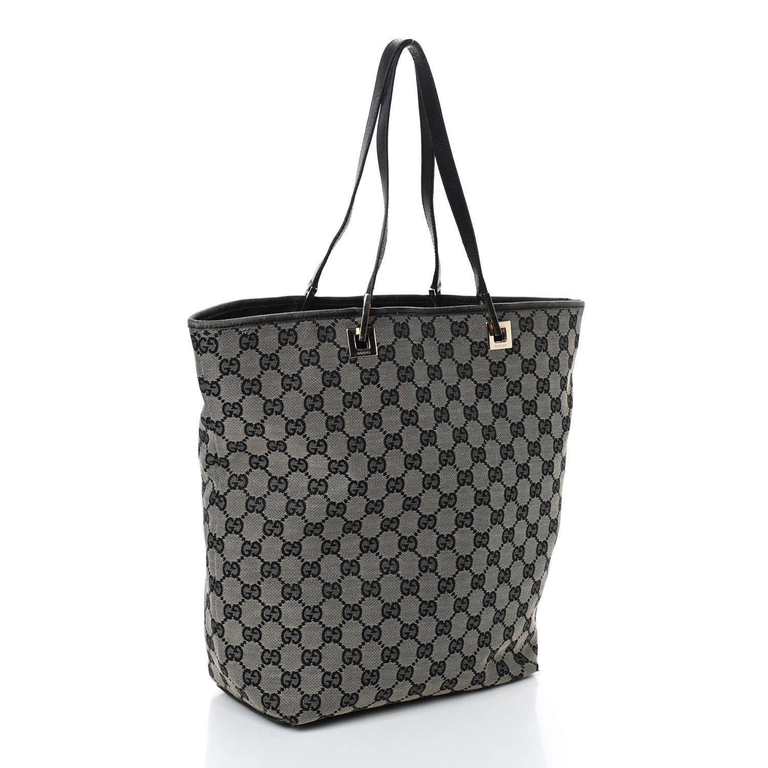 Gucci Monogram Large Bucket Tote Black 3 of 10