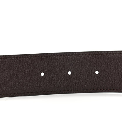 Hermes Box Togo 32mm Belt Strap 95 Black Chocolate 4 of 5