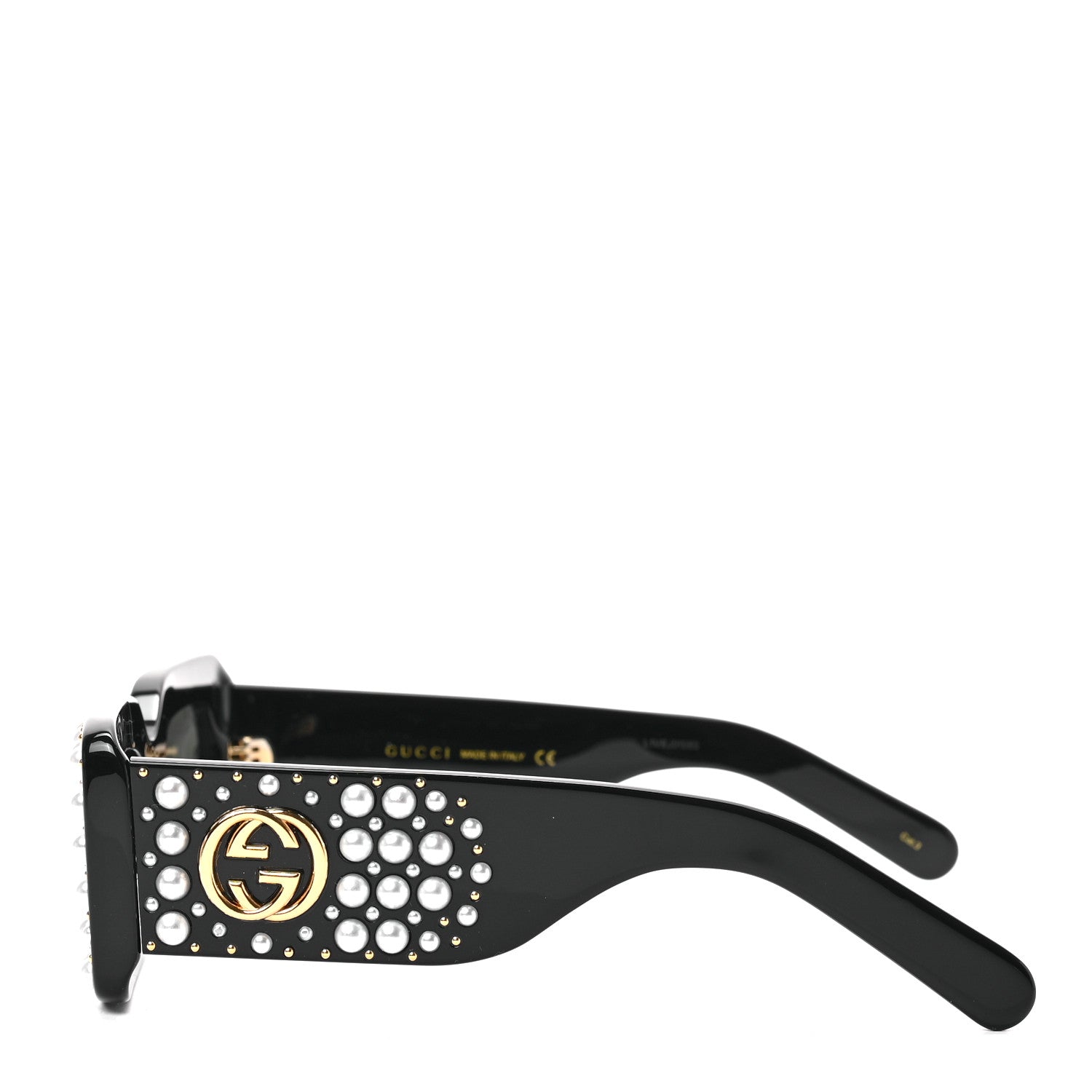 Gucci Pearl Hollywood Forever Sunglasses GG0146S Black 3 of 7