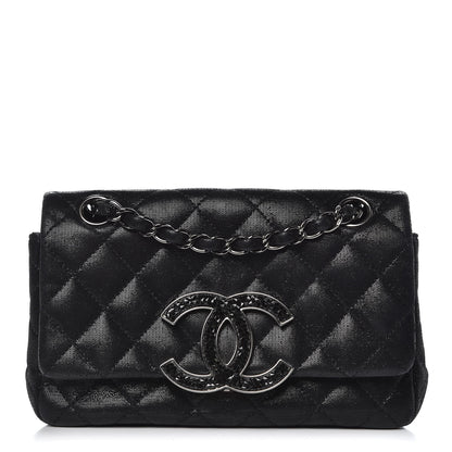 Chanel Sequin Goatskin Crystal CC Mini Flap Black 1 of 12