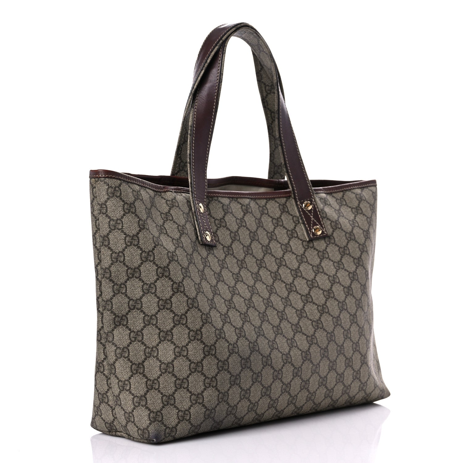 Gucci GG Plus Monogram Medium Signature Web Loop Tote Light Brown 2 of 23