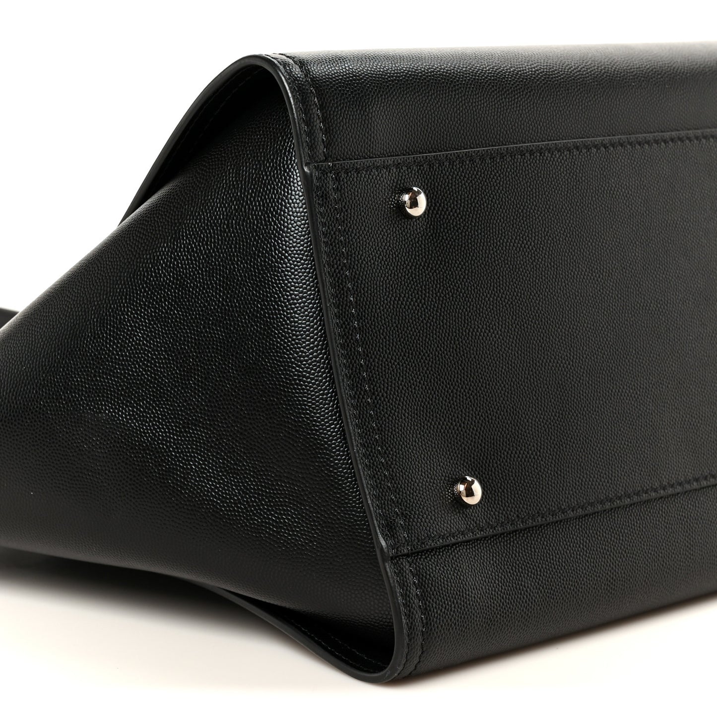 Caviar Medium Studded Deauville Tote Black
