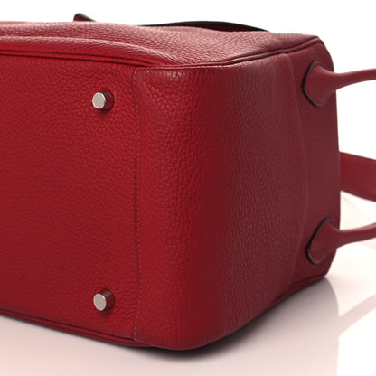 Hermes Taurillon Clemence Lindy 34 Rouge Grenat 8 of 8