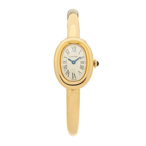 18K Yellow Gold 19mm Baignoire Quartz Watch