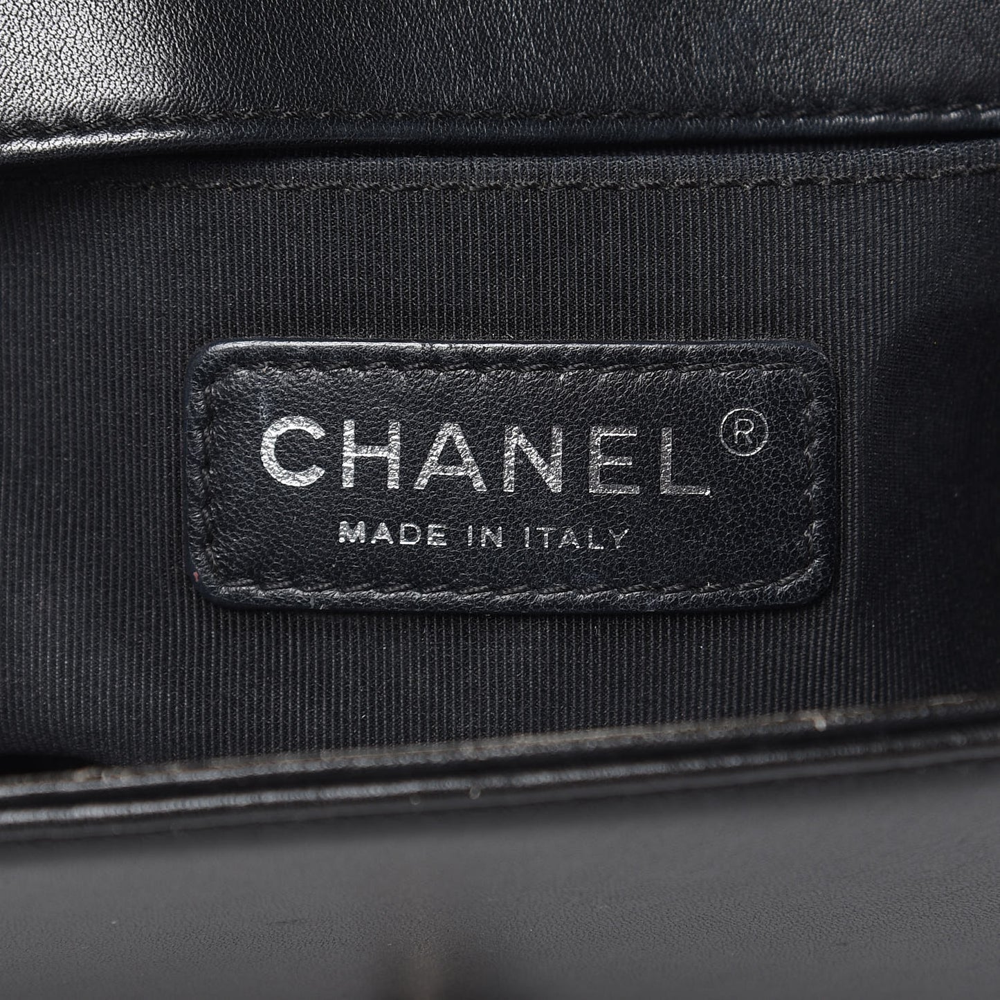 Faded Calfskin Quilted Small Studded Boy Flap Grey