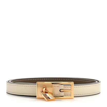 Hermes Epsom Swift 13mm Lucky 15 Belt 75 Etoupe Nata 1 of 6