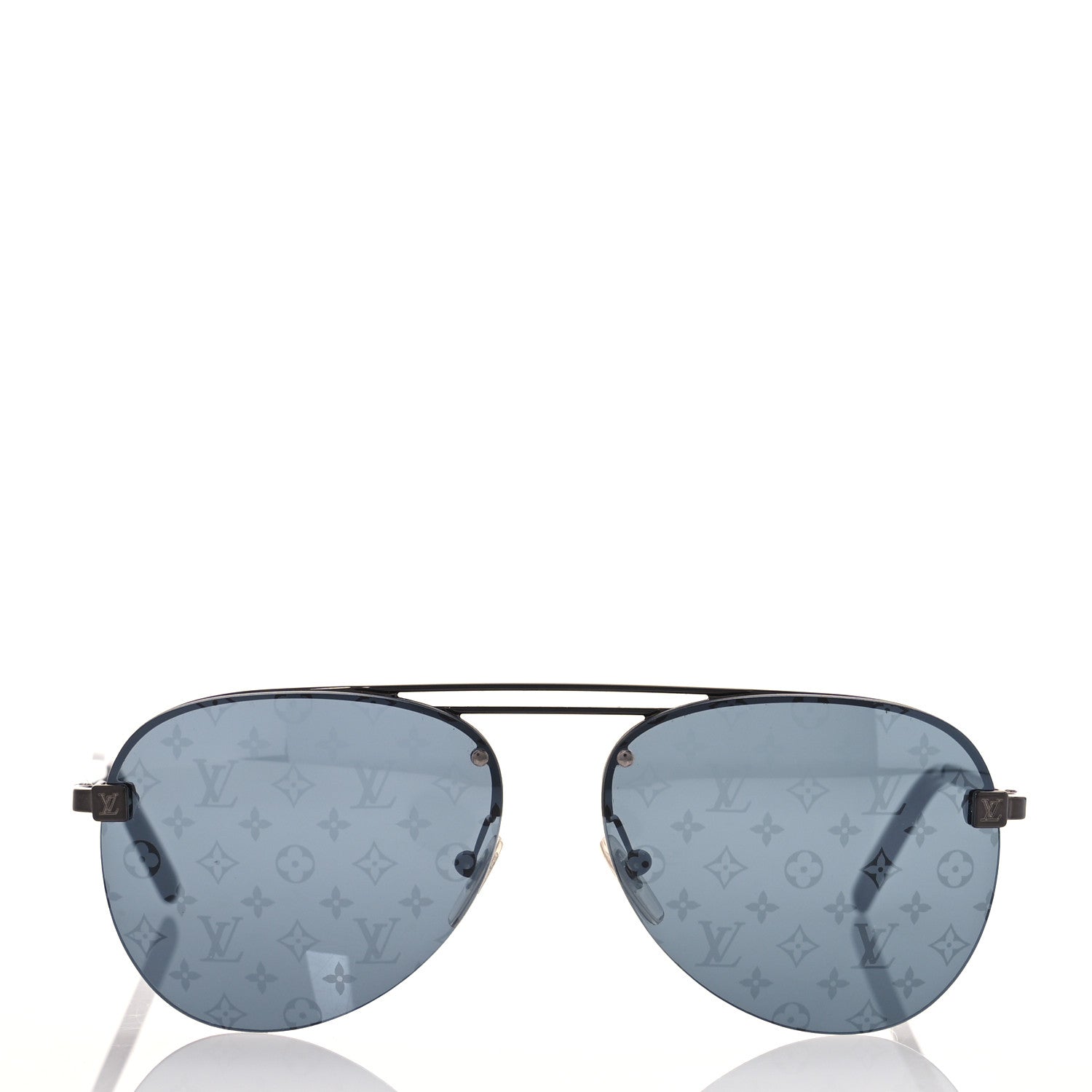 Louis Vuitton Metal Monogram Clockwise Sunglasses Z1019E Dark Gun 2 of 10