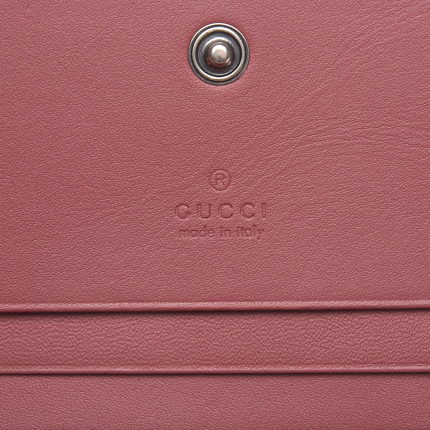 Gucci GG Supreme Monogram Blooms Card Case Beige Multicolor Dry Rose 6 of 7