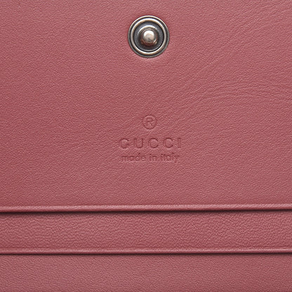 Gucci GG Supreme Monogram Blooms Card Case Beige Multicolor Dry Rose 6 of 7