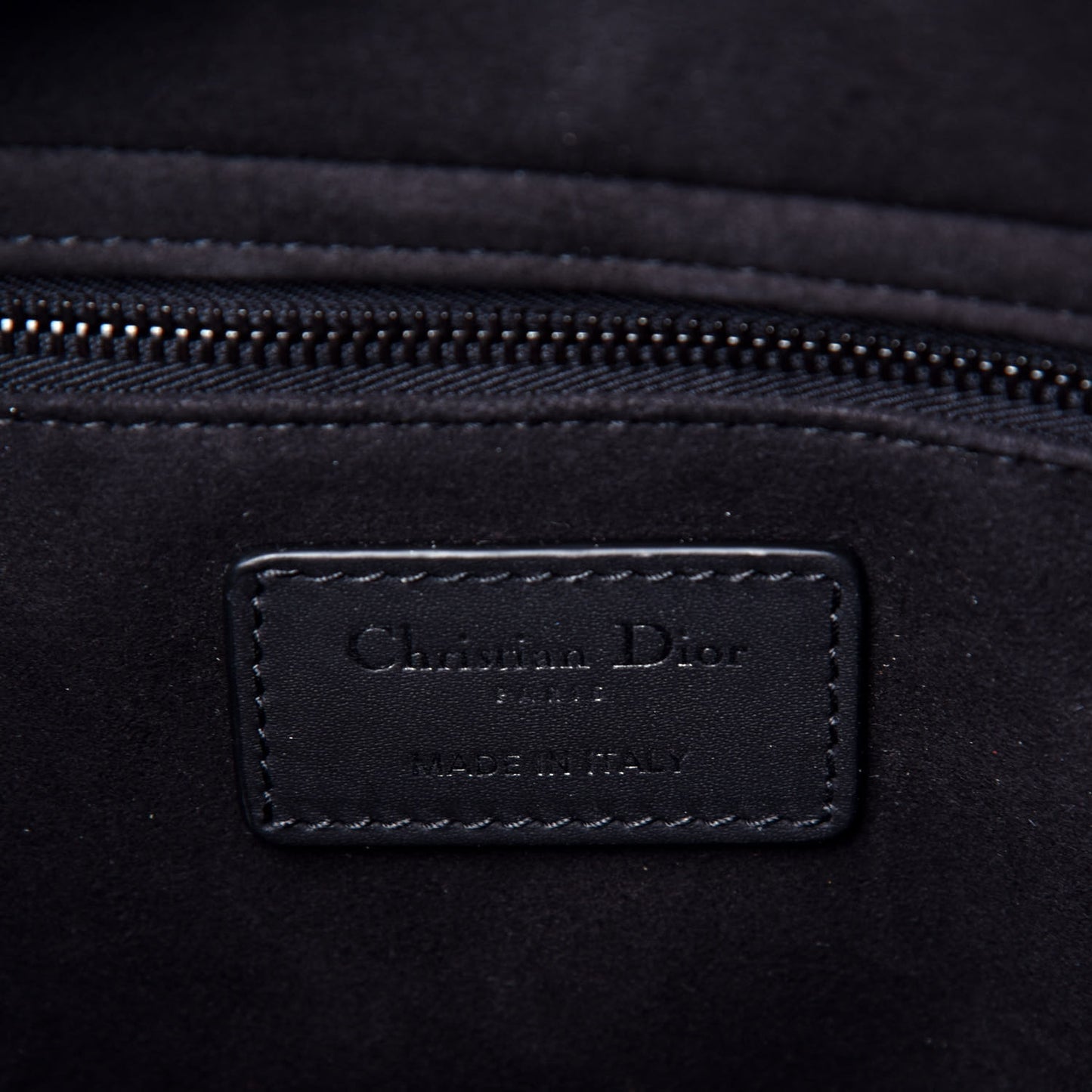 Ultra Matte Calfskin Cannage Medium Lady Dior Black