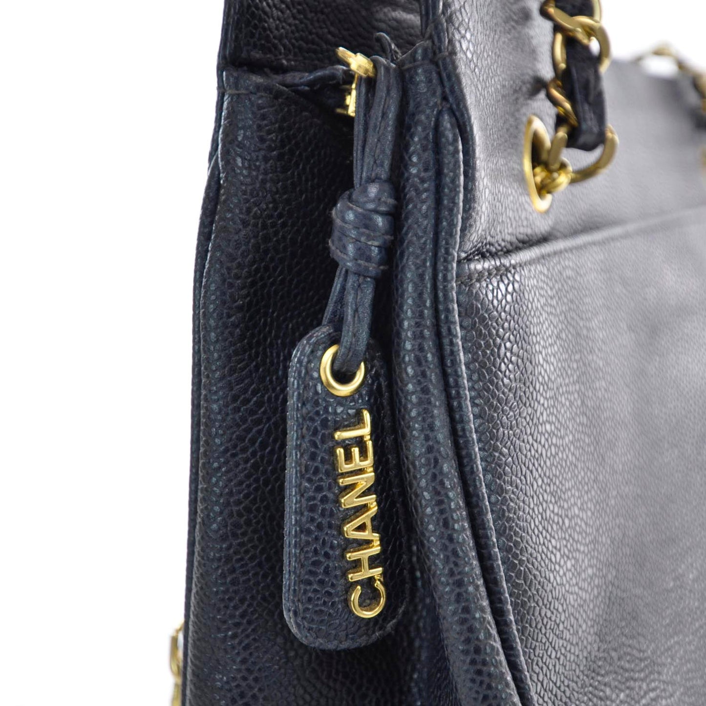 Caviar Shopper Tote Navy Blue