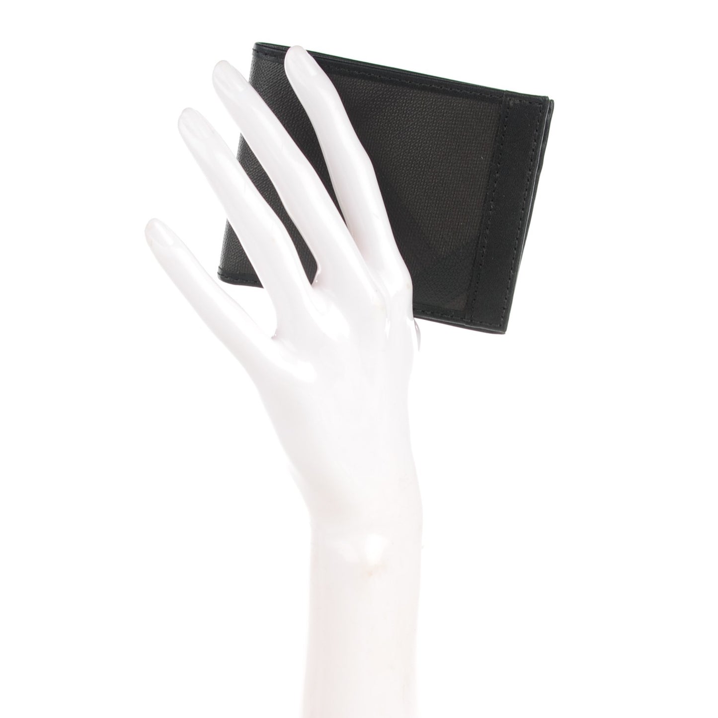 Smoked Check Hipfold Bi-Fold Wallet Charcoal