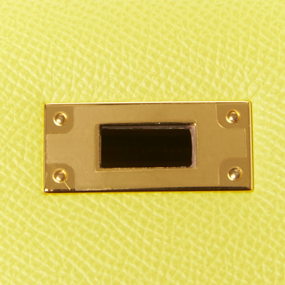 Hermes Epsom Kelly Sellier 28 Lime 21 of 33