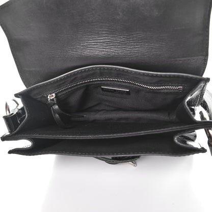 Miu Miu Patent Buckle Flap Handbag Black 5 of 8