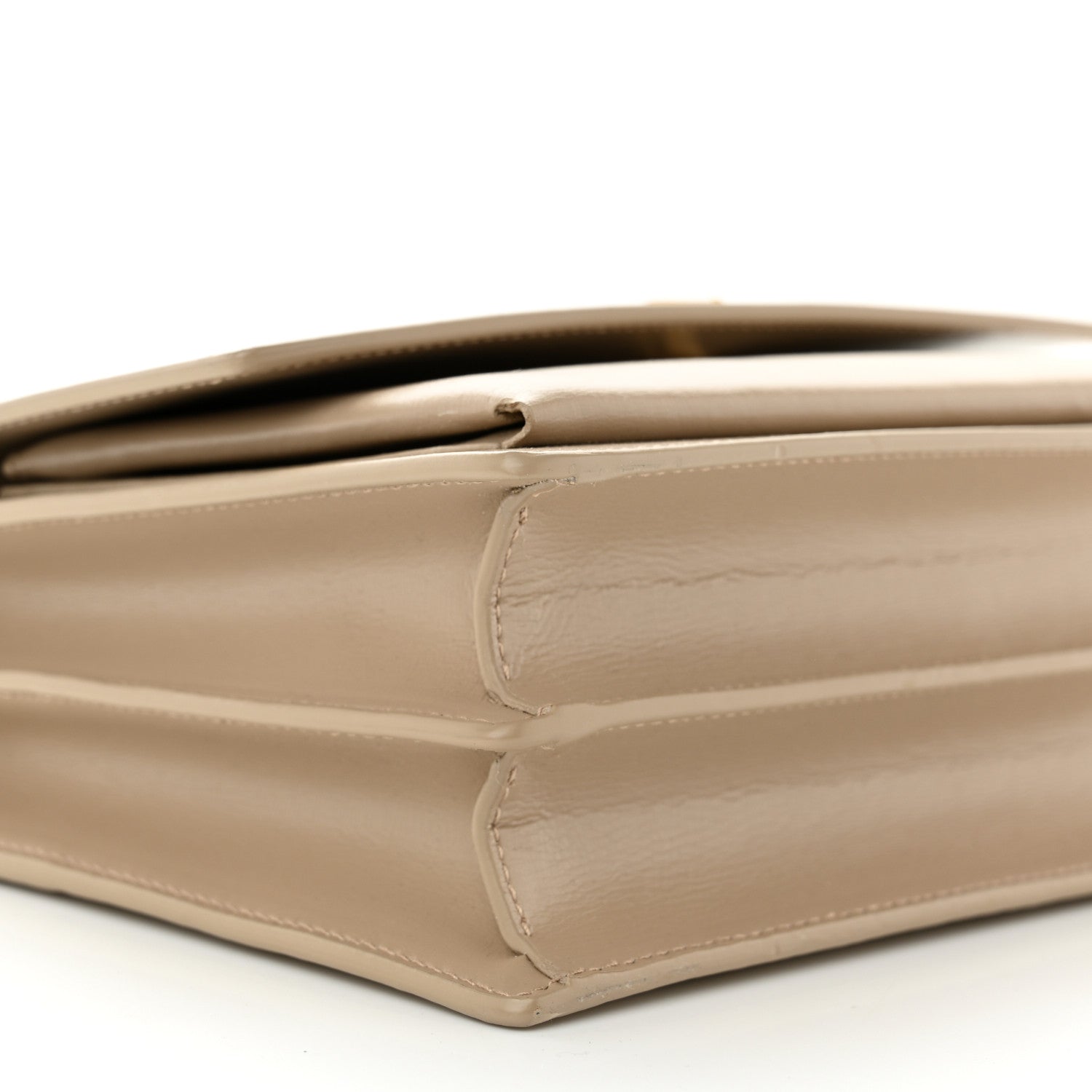Saint Laurent Calfskin Medium Monogram Dark Beige 8 of 9