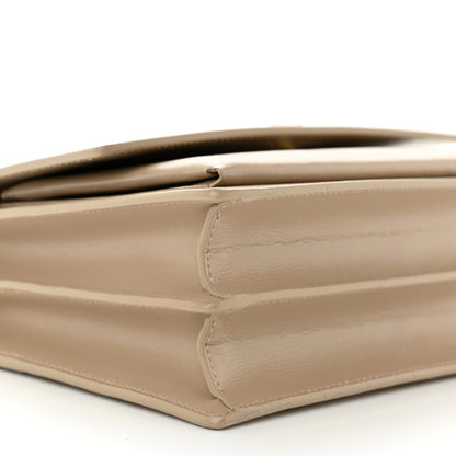 Saint Laurent Calfskin Medium Monogram Dark Beige 8 of 9
