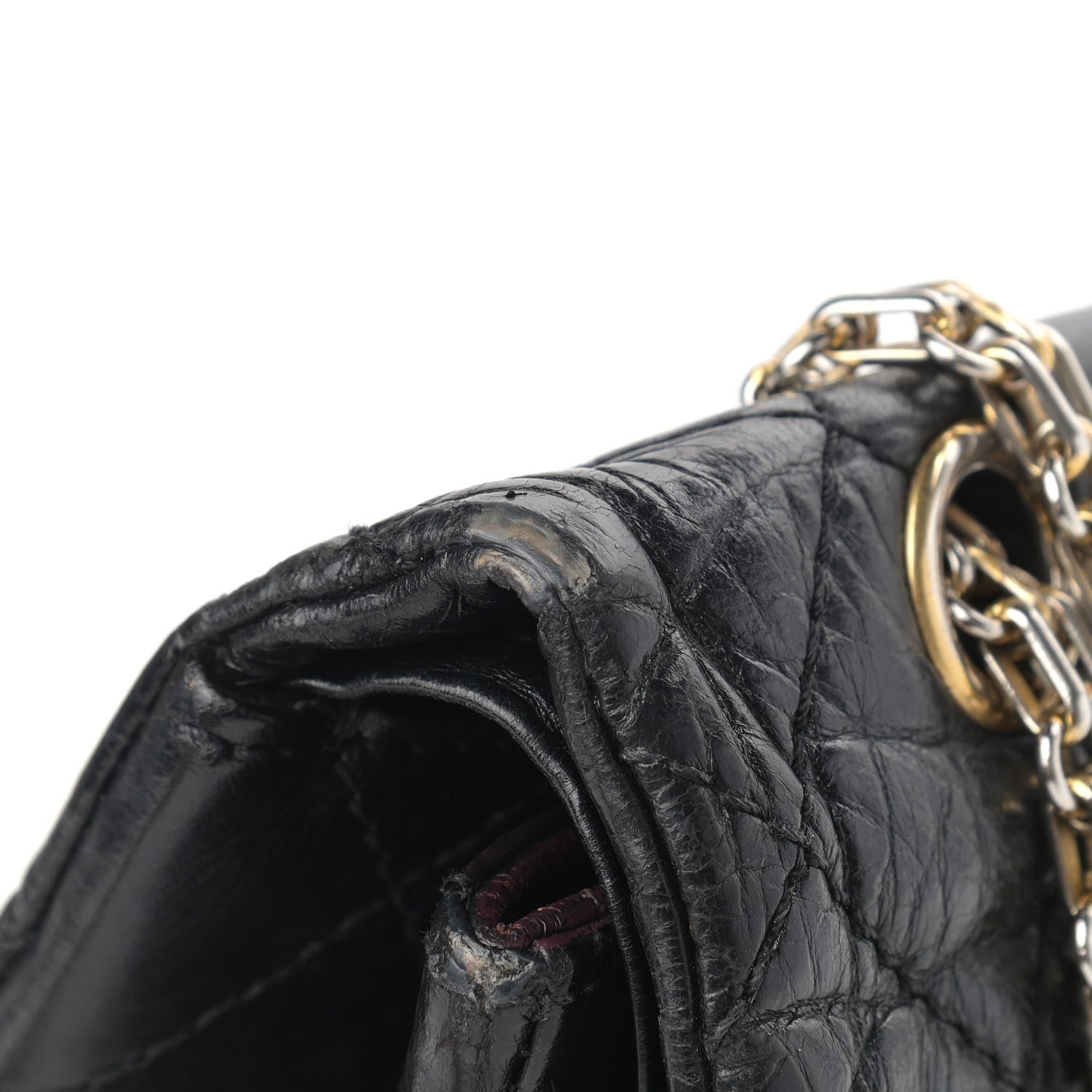 Chanel Aged Calfskin Quilted 2.55 Reissue 227 Flap Black 17 of 21
