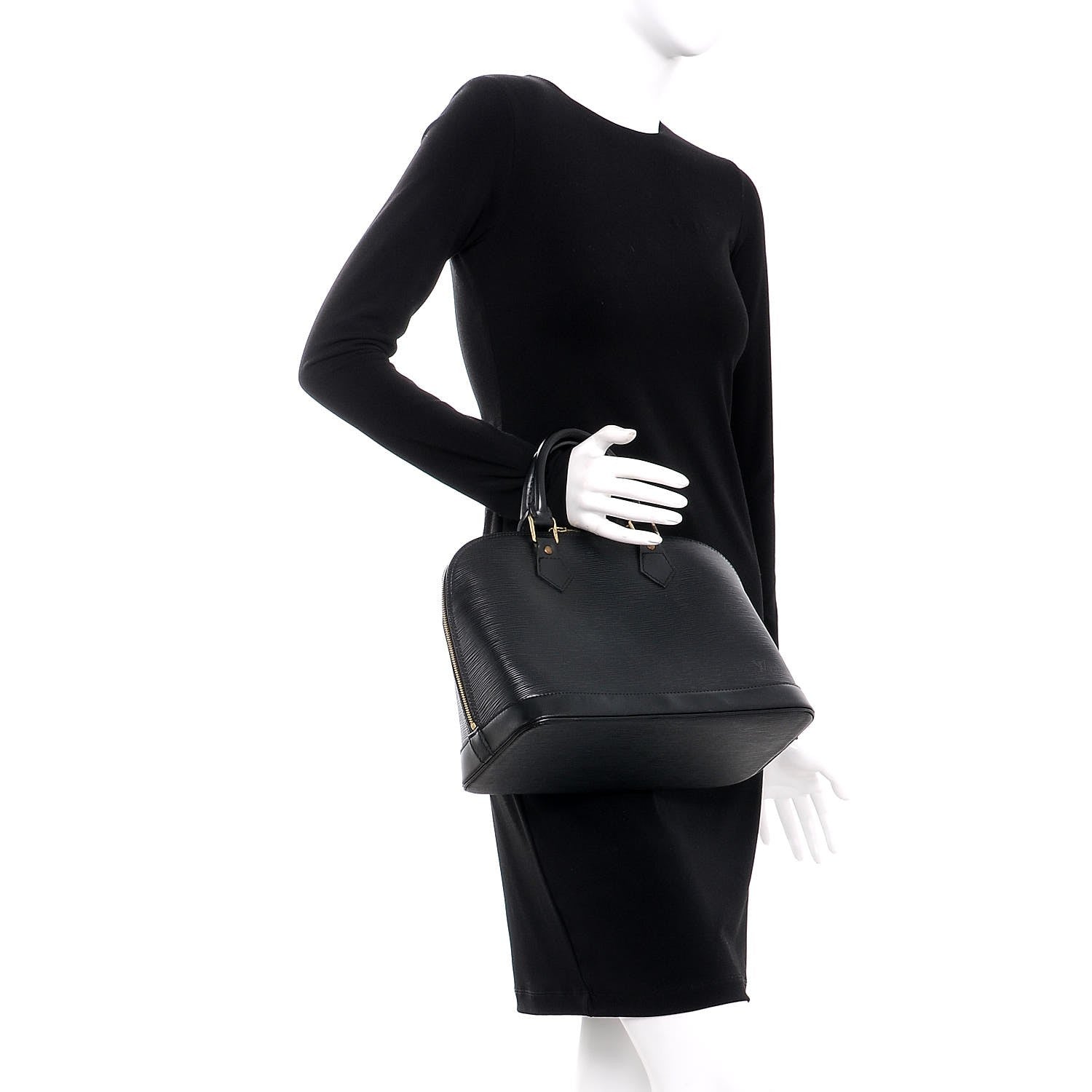 Louis Vuitton Epi Alma PM Black 2 of 9