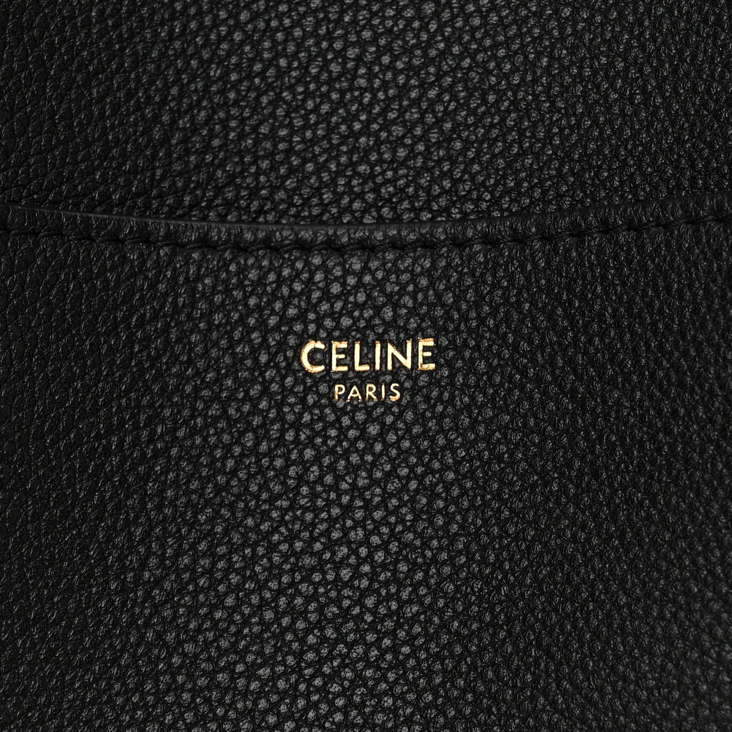 Soft Grained Calfskin Sangle Bucket Bag Black