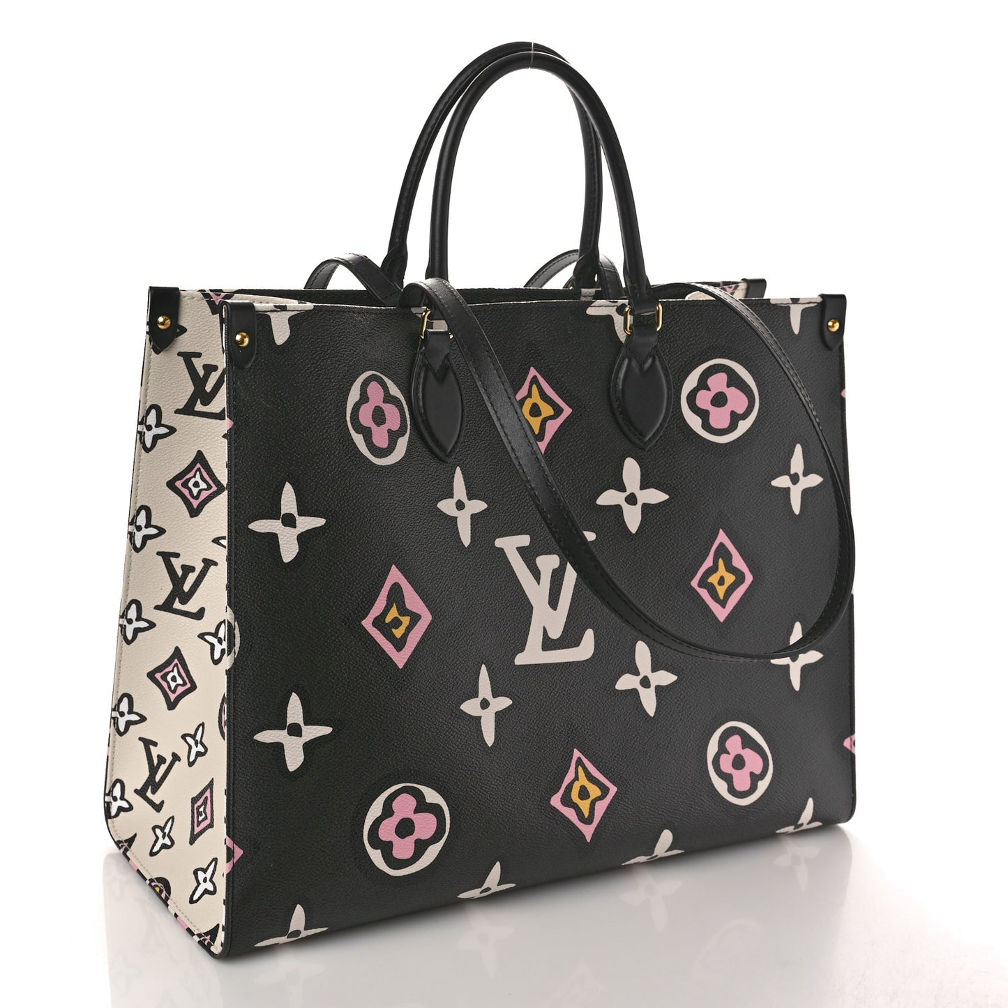 Monogram Giant Wild At Heart Onthego GM Black