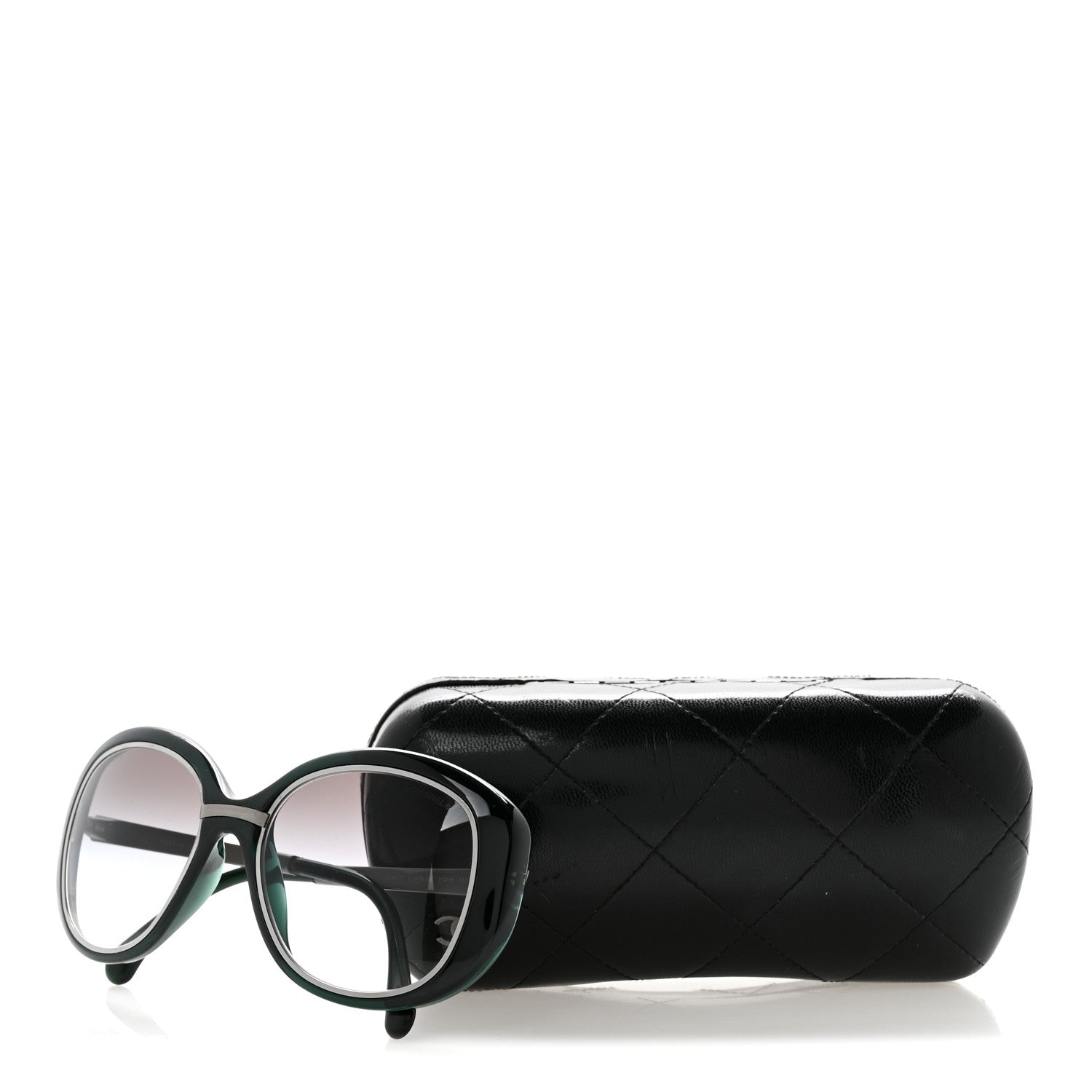 Chanel Acetate Oversized Frame Sunglasses 6045-T Green 8 of 8