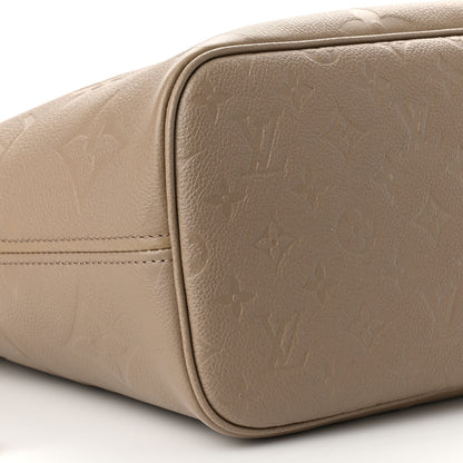 Louis Vuitton Empreinte Monogram Giant Neverfull MM Tourterelle 9 of 10