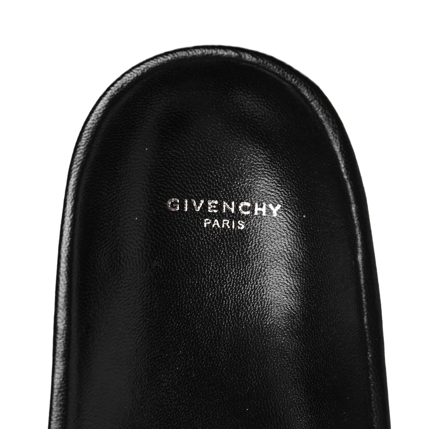 Givenchy Suede Sequin Logo Womens Slide Sandals 39 Black 7 of 7