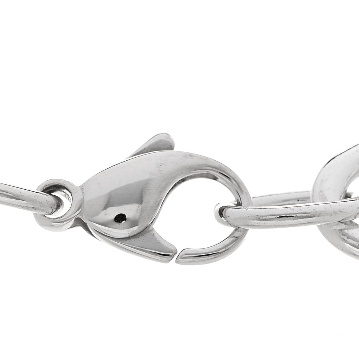 Sterling Silver Heart Tag Charm Bracelet