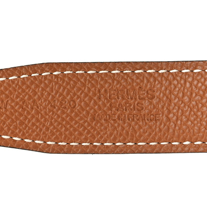 Hermes Togo Box 38mm Reversible Lad Belt 95 38 Black Gold 5 of 6