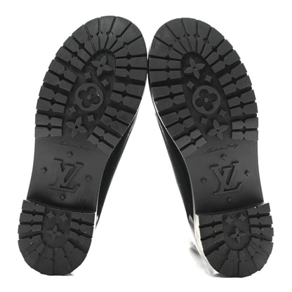 Louis Vuitton Rubber Embossed Monogram Splash Rain Boots 36 Black 5 of 9