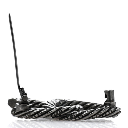 Chanel Ruthenium Twisted CC Brooch 4 of 4