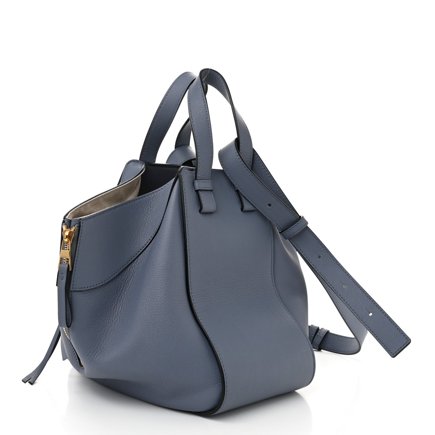 Calfskin Small Hammock Shoulder Bag Atlantic