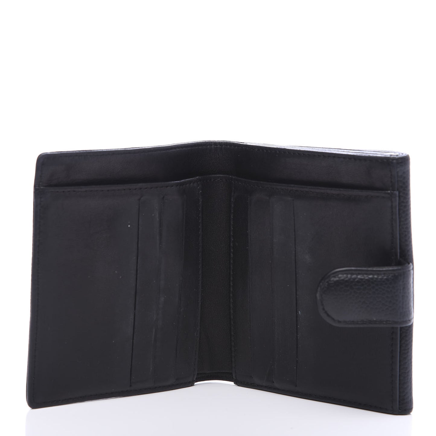 Caviar Timeless CC Compact French Wallet Black