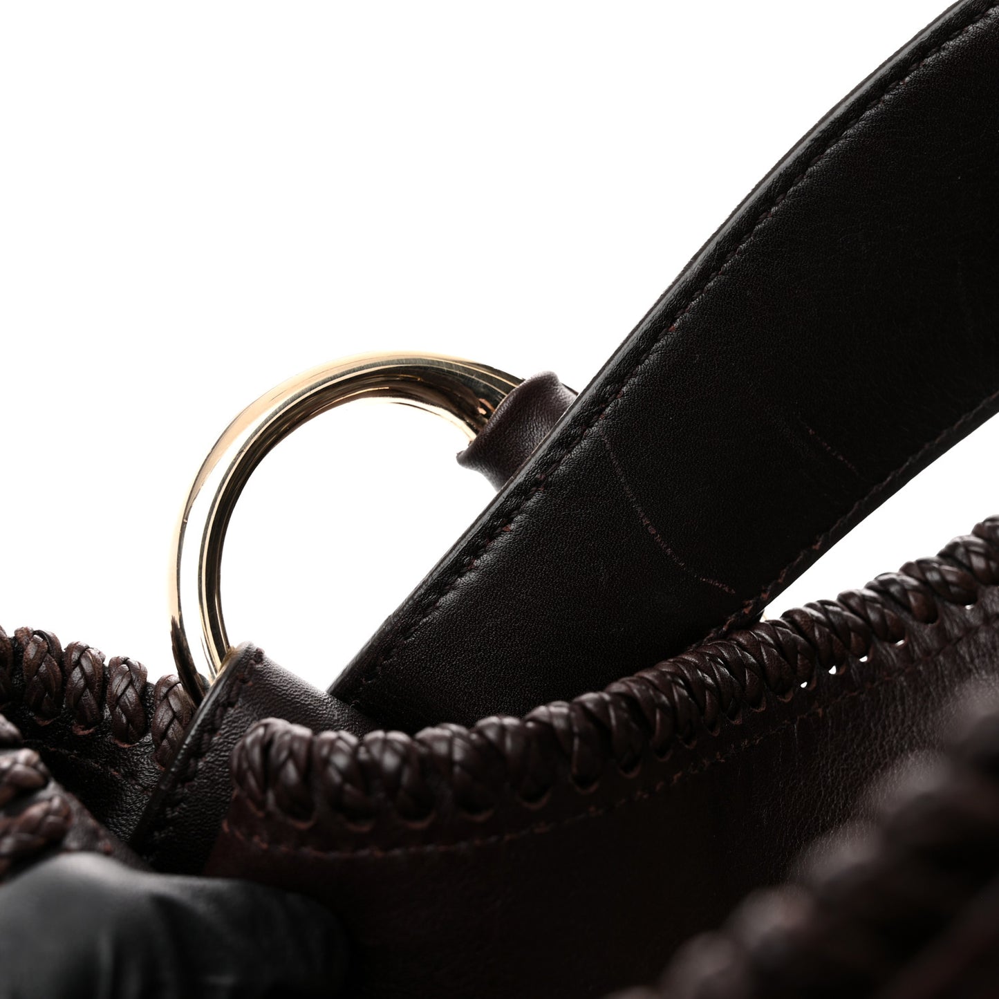 Guccissima Large Horsebit Chain Hobo Chocolate