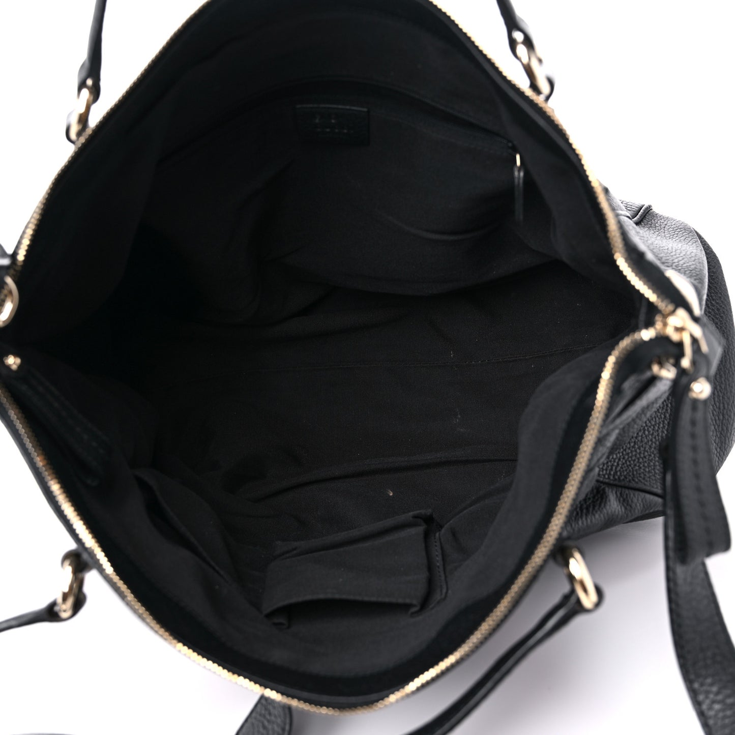 Pebbled Calfskin Broadway Tote Black