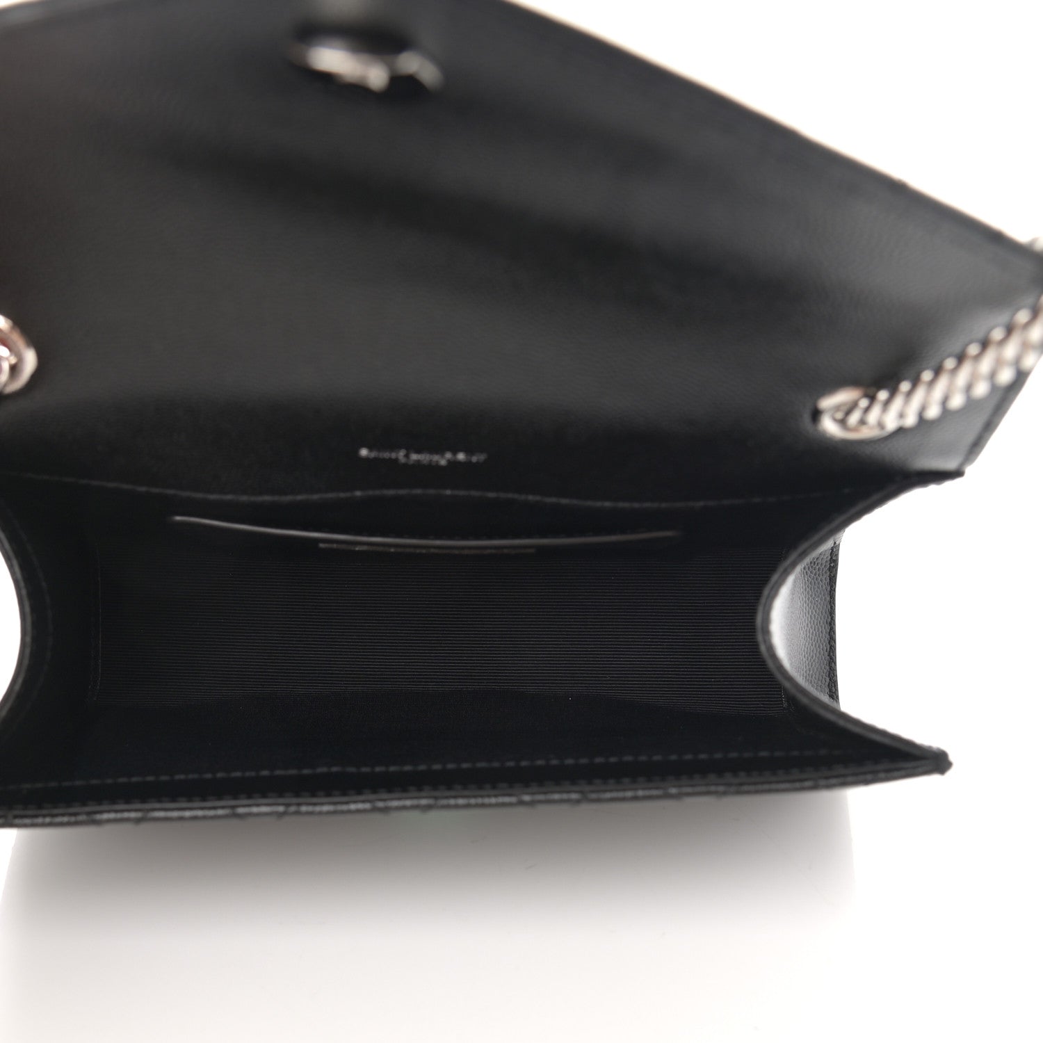 Saint Laurent Grain De Poudre Textured Mixed Matelasse Triquilt Small Monogram Satchel Black 5 of 12