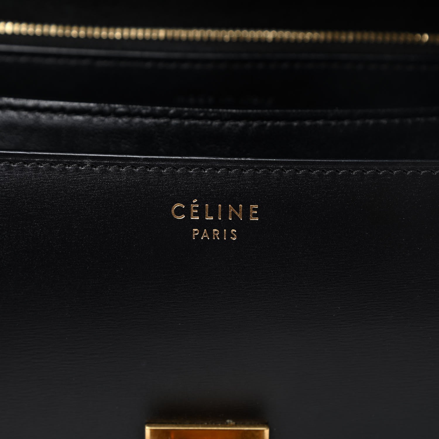 Celine Box Calfskin Medium Classic Box Flap Bag Black 6 of 16