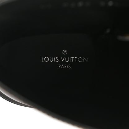 Louis Vuitton Monogram Calfskin Wonderland Flat Ranger Boots 35.5 Black 8 of 9