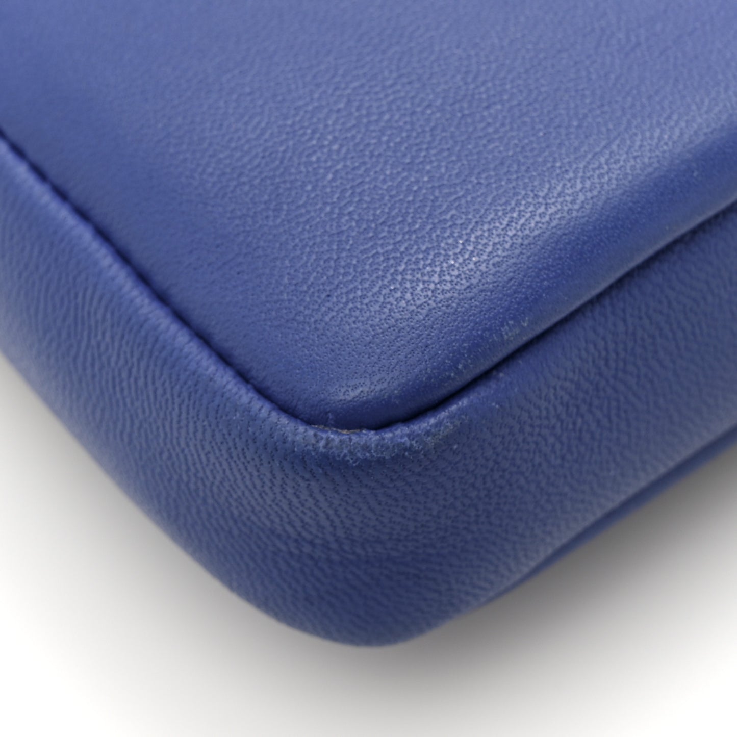 Shiny Nappa Micro Baguette Blue Neon