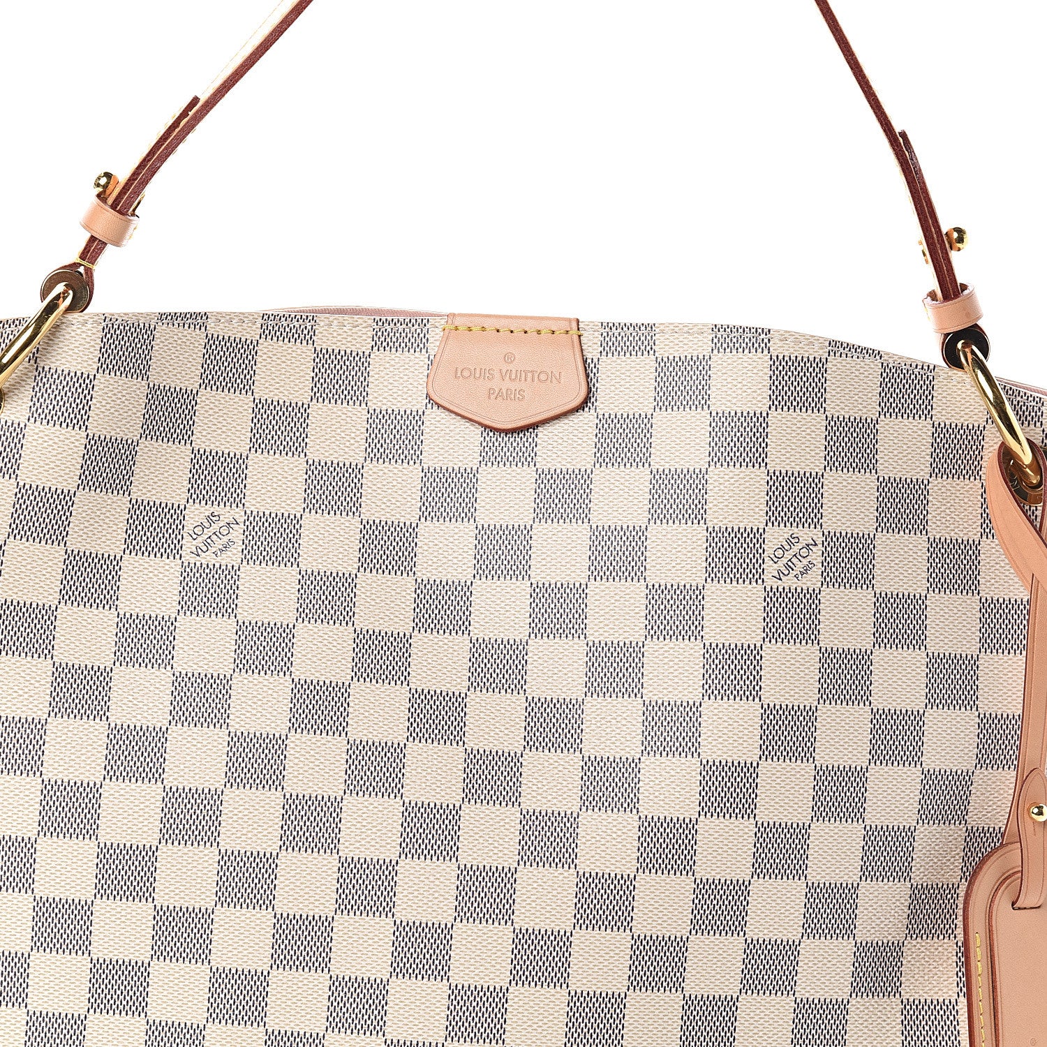 Louis Vuitton Damier Azur Graceful PM Rose Ballerine 6 of 8
