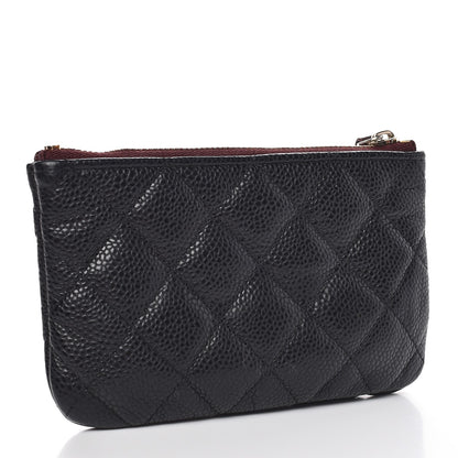 Chanel Caviar Quilted Small Cosmetic Case Black 3 of 8