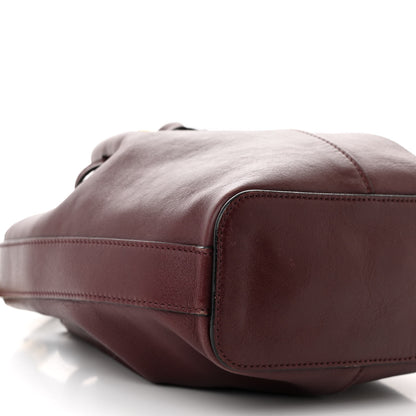 Chloe Calfskin Gala Small Bucket Bag Burgundy 9 of 10